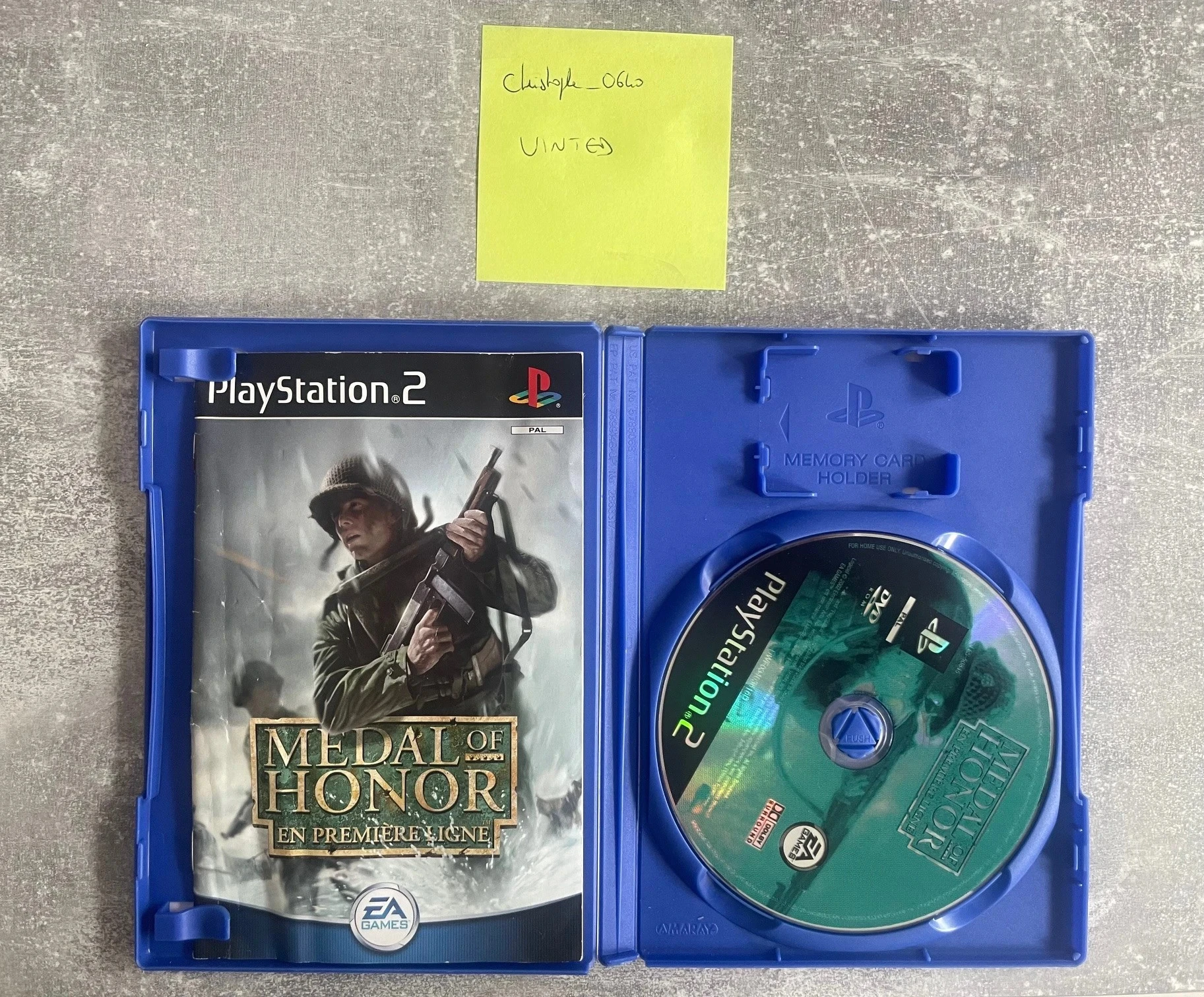 Jogo Medal of honor na linha de frente para Sony PS2 / playstation 2 em francês. – photo 2